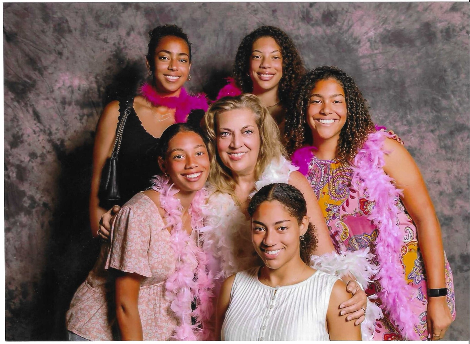 Michelle Mingo with the girls in her family